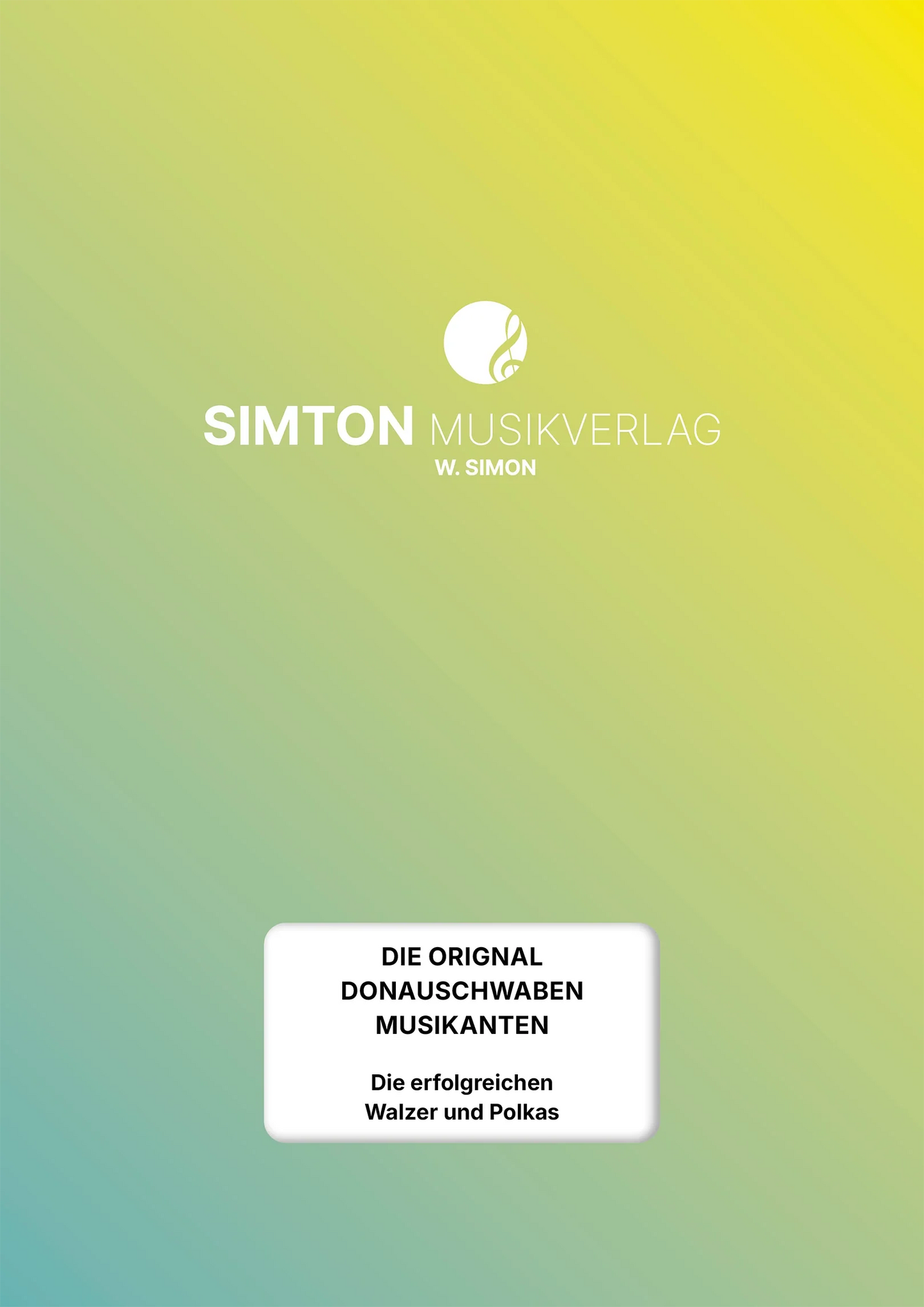 Notenheftumschlag bzw. Cover des Titels "Die erfolgreichen Walzer und Polkas"