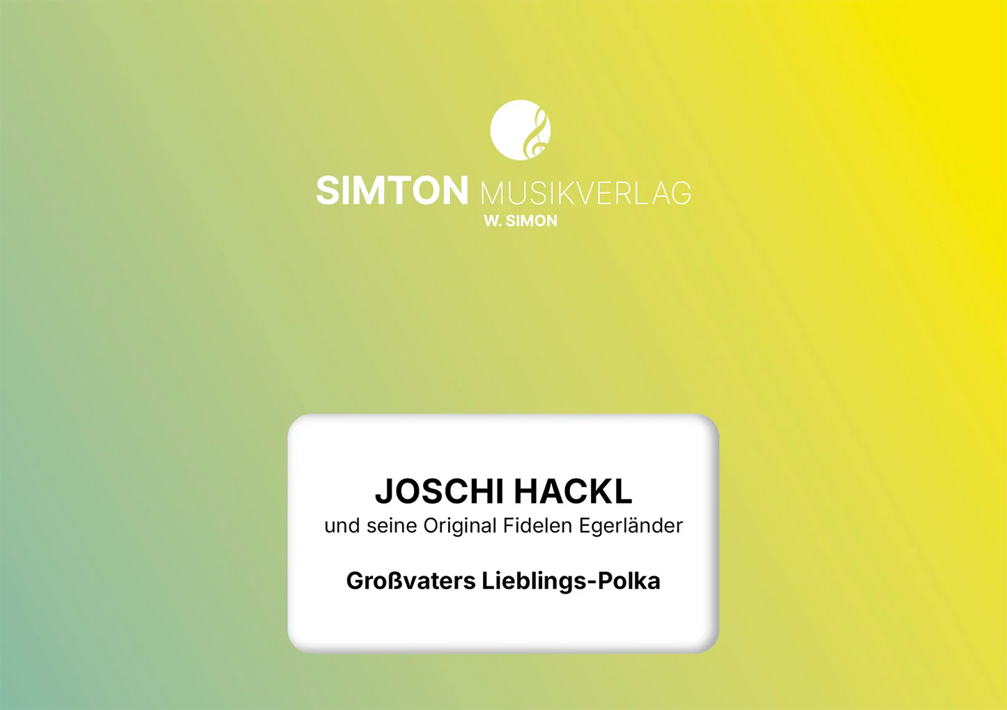 Notenheftumschlag bzw. Cover des Titels "Großvaters Lieblings-Polka"