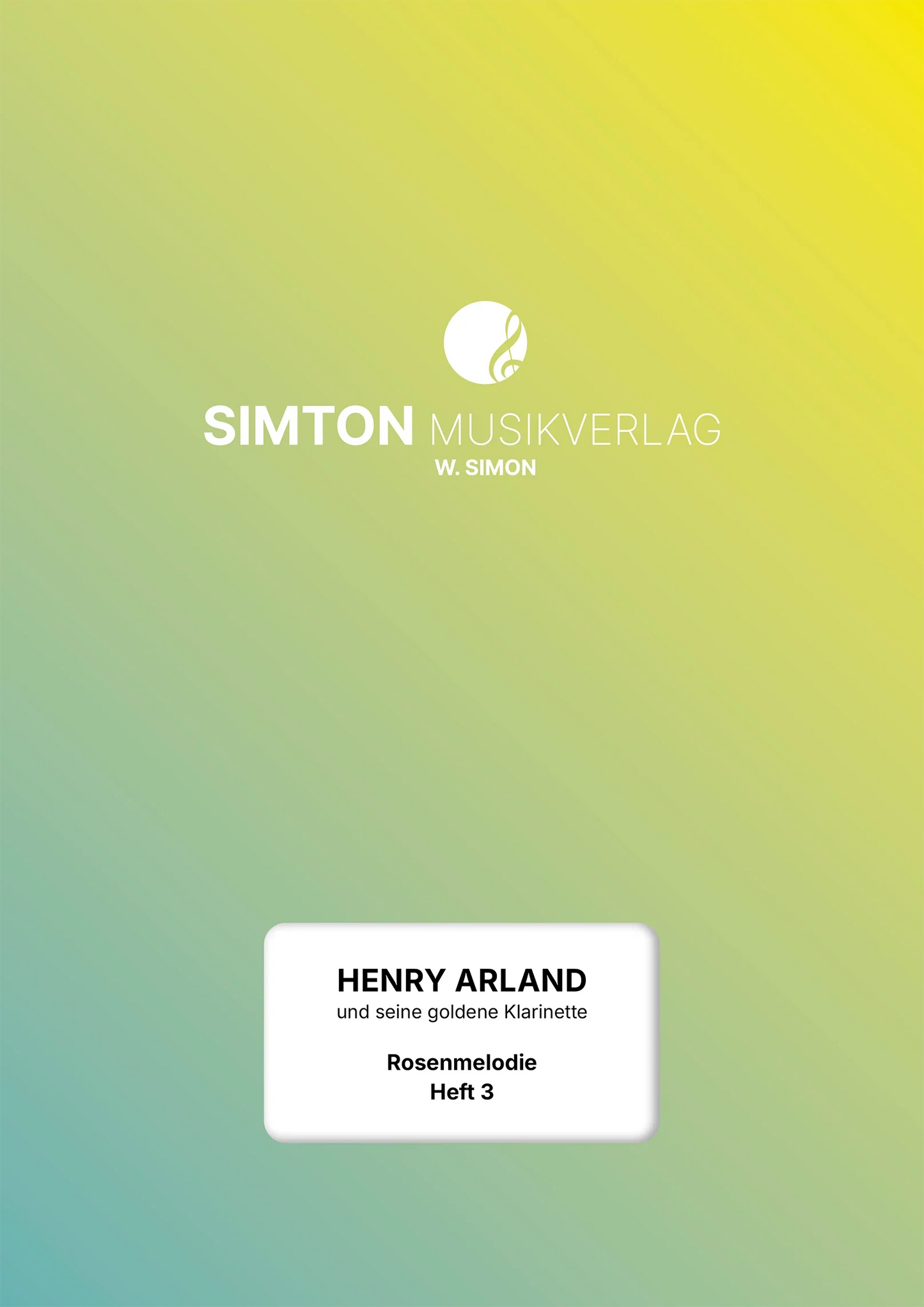 Notenheftumschlag bzw. Cover des Titels "Rosenmelodie Heft 3"