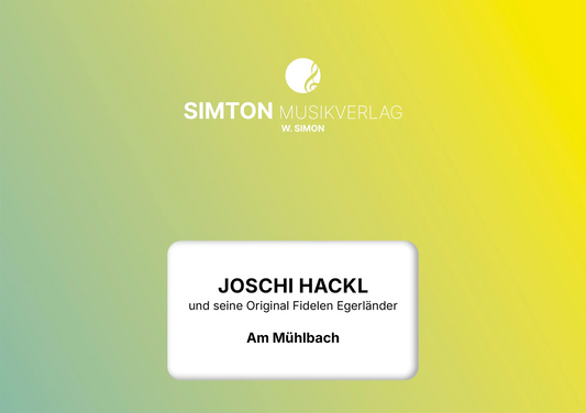 Notenheftumschlag bzw. Cover des Titels "Am Mühlbach"