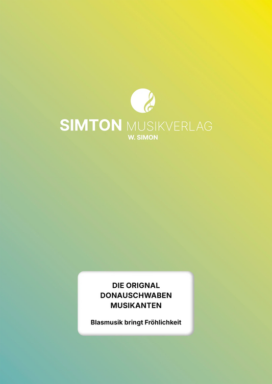 Notenheftumschlag bzw. Cover des Titels "Blasmusik bringt Fröhlichkeit"