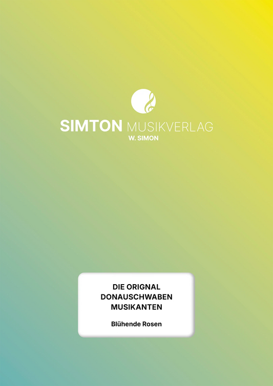 Notenheftumschlag bzw. Cover des Titels "Blühende Rosen"