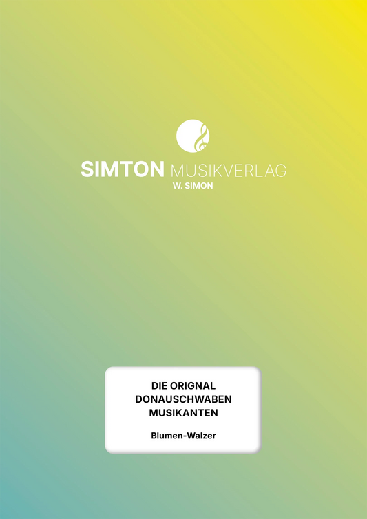 Notenheftumschlag bzw. Cover des Titels "Blumen-Walzer"
