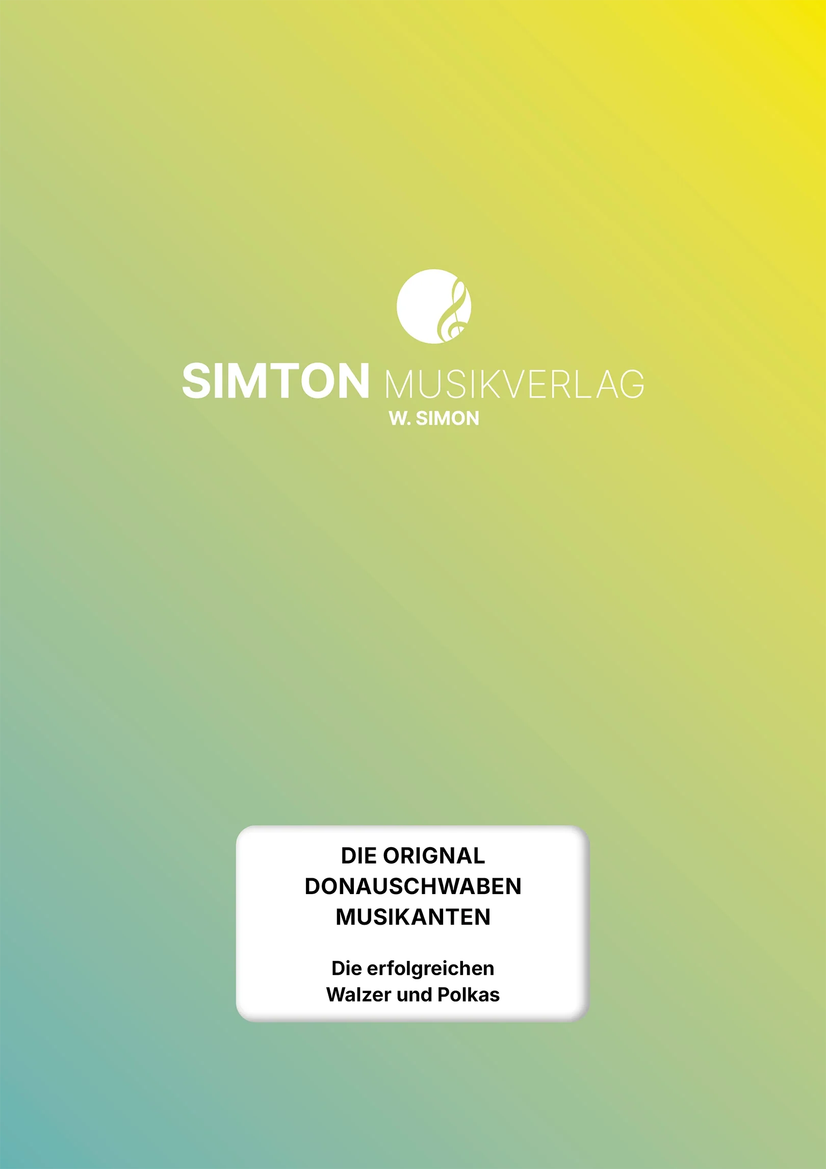 Notenheftumschlag bzw. Cover des Titels "Die erfolgreichen Walzer und Polkas"