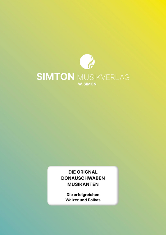 Notenheftumschlag bzw. Cover des Titels "Die erfolgreichen Walzer und Polkas"
