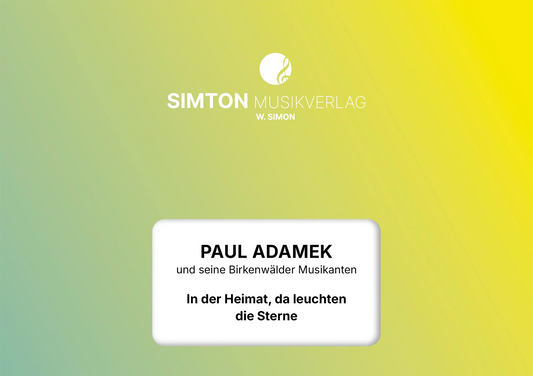 Notenheftumschlag bzw. Cover des Titels "In der Heimat, da leuchten die Sterne"
