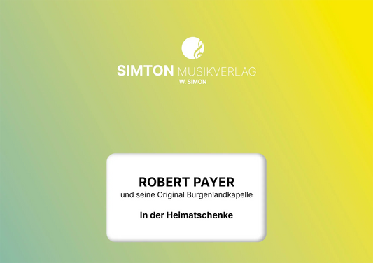 Notenheftumschlag bzw. Cover des Titels "In der Heimatschenke"