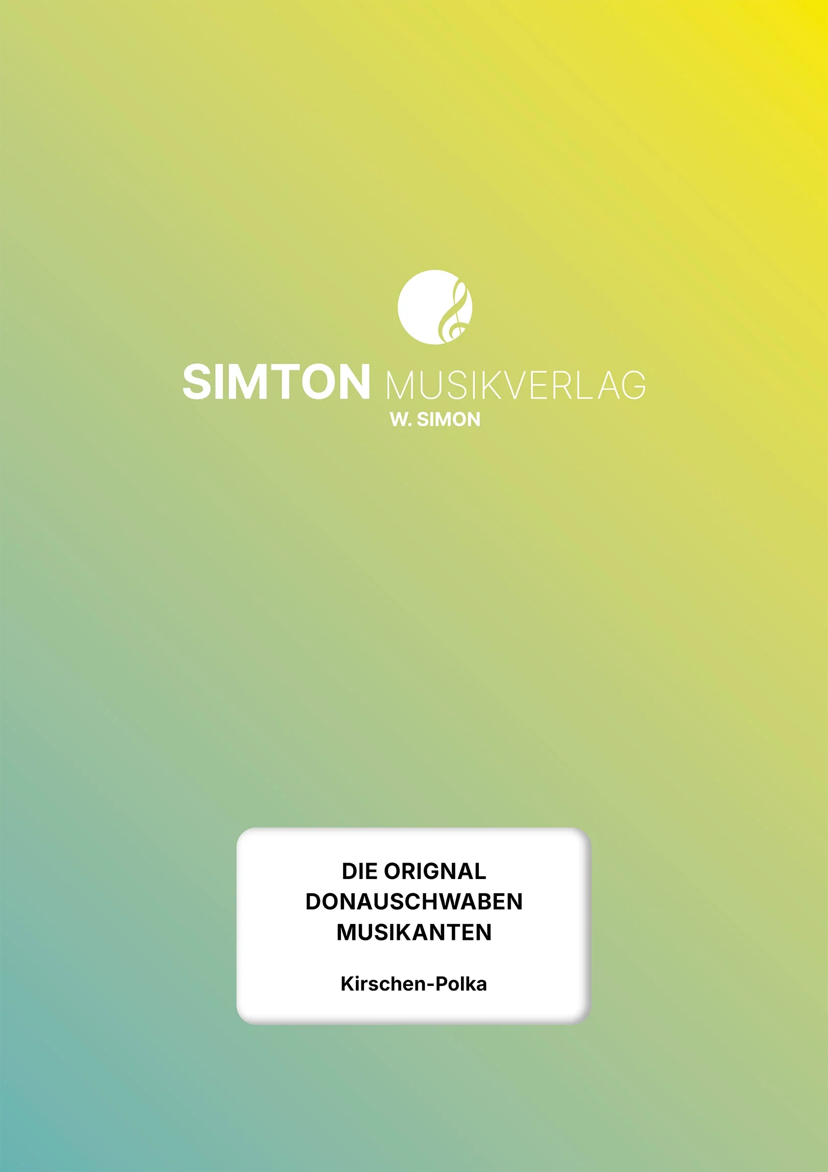 Notenheftumschlag bzw. Cover des Titels "Kirschen-Polka"