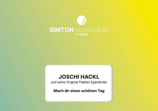 Notenheftumschlag bzw. Cover des Titels "Mach dir einen schönen Tag"