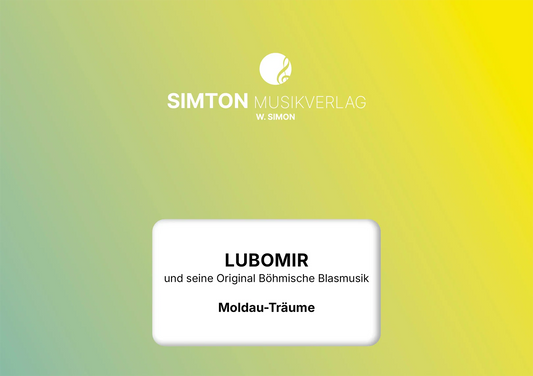 Notenheftumschlag bzw. Cover des Titels "Moldau-Träume"