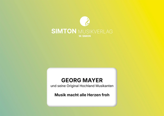 Notenheftumschlag bzw. Cover des Titels "Musik macht alle Herzen froh"