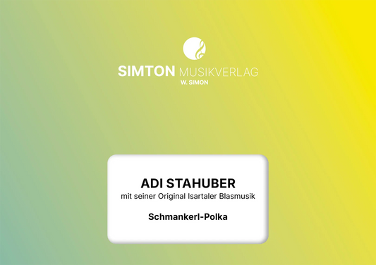Notenheftumschlag bzw. Cover des Titels "Schmankerl-Polka"
