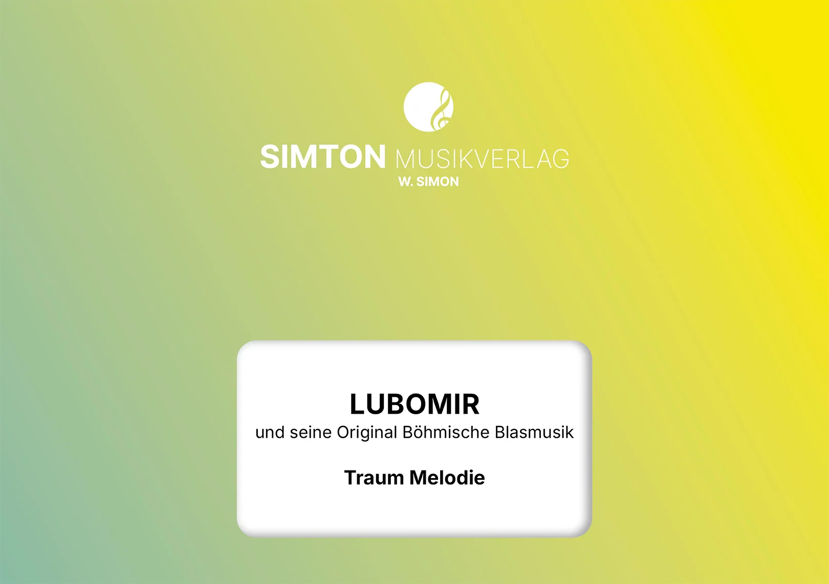 Notenheftumschlag bzw. Cover des Titels "Traum Melodie"
