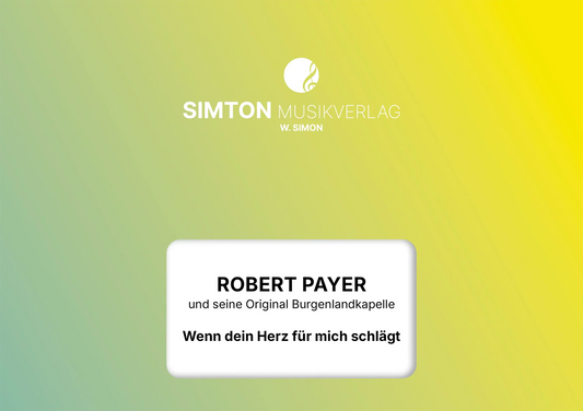 Notenheftumschlag bzw. Cover des Titels "Wenn dein Herz für mich schlägt"